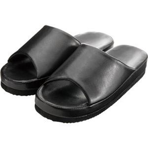 （まとめ）スギハラ 2WAYスリッパ 紳士用 ブラック 1足【×10セット】