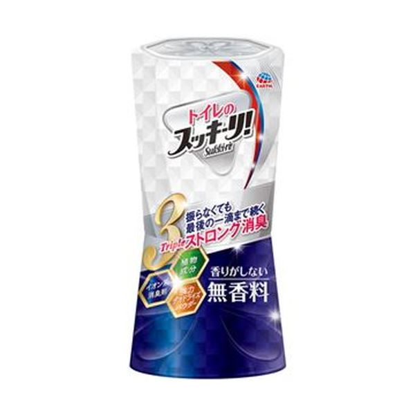 （まとめ）アース製薬 トイレのスッキーリ！ 無香料 400ml 1セット（3個）【×10セット】