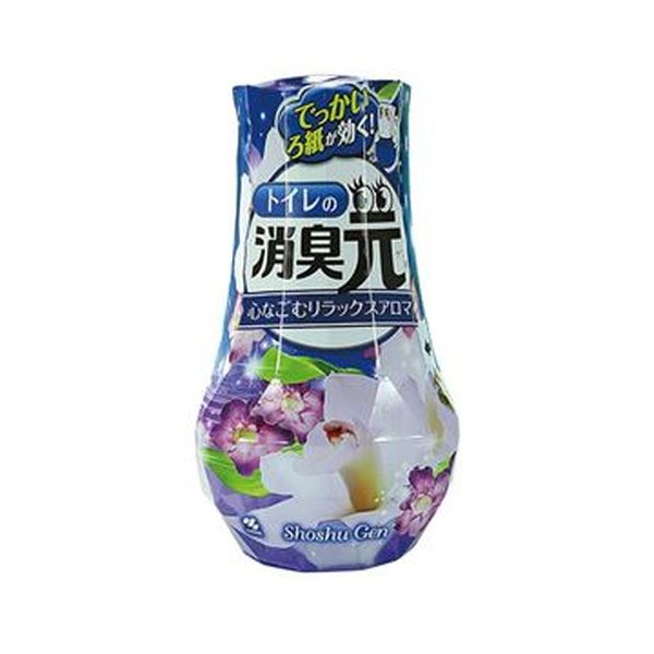 （まとめ）小林製薬 トイレの消臭元心なごむリラックスアロマ 400ml 1セット（3個）【×10セット】