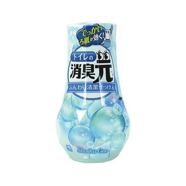 （まとめ）小林製薬 トイレの消臭元ふんわり清潔せっけん 400ml 1セット（3個）【×10セット】