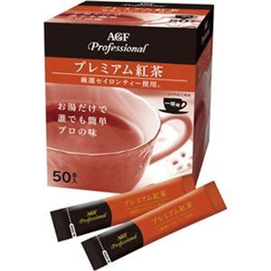 （まとめ）味の素AGF プロフェッショナルプレミアム紅茶 無糖 1箱（50本）【×10セット】 - 拡大画像