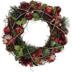 （まとめ）函館クリスマスファクトリー ラターンアップル 24cm 1個【×10セット】 - 拡大画像