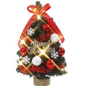 （まとめ）函館クリスマスファクトリーデコレーションツリー ノルディック 24cm 1個【×10セット】 - 拡大画像