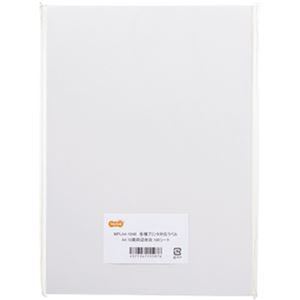 （まとめ）TANOSEE 各種プリンタ対応ラベルA4 10面 86.4×50.8mm 四辺余白付 1冊（100シート）【×10セット】