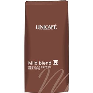 （まとめ）ユニカフェ ホールビーンズマイルドブレンド 500g（豆）1袋【×10セット】 - 拡大画像