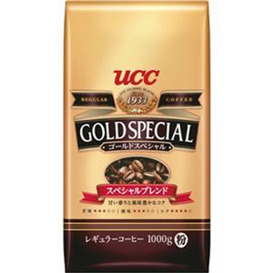 （まとめ）UCC ゴールドスペシャルスペシャルブレンド 1000g（粉）1袋【×10セット】 - 拡大画像