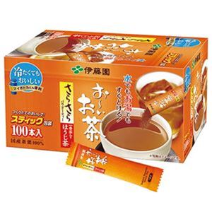 （まとめ）伊藤園 おーいお茶 さらさらほうじ茶スティック 0.8g 1箱（100本）【×10セット】 - 拡大画像
