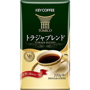 （まとめ）キーコーヒー VP（真空パック）トラジャブレンド 200g（粉）/パック 1セット（3パック）【×5セット】 - 拡大画像