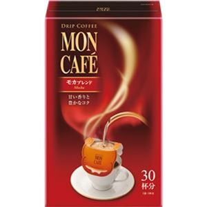 （まとめ）片岡物産 モンカフェ ドリップコーヒーモカブレンド 8g 1セット（60袋：30袋×2箱）【×5セット】 - 拡大画像