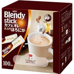 （まとめ）味の素AGF ブレンディ スティックカフェオレ 大人のほろにが 1箱（100本）【×5セット】 - 拡大画像
