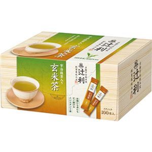 （まとめ）辻利 インスタント宇治抹茶入り玄米茶0.8g 1箱（100本）【×5セット】 - 拡大画像