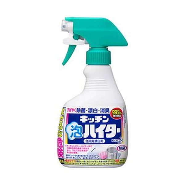 （まとめ）花王 キッチン泡ハイター 本体400ml 1セット（12本）【×3セット】