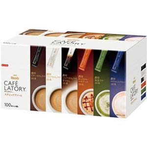 （まとめ）味の素AGF ブレンディ カフェラトリースティック 6種アソート 1箱（100本）【×3セット】 - 拡大画像