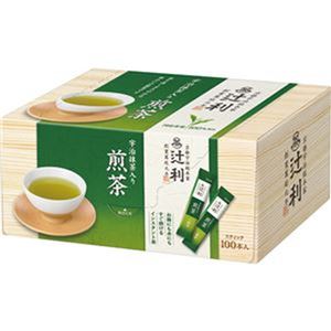 （まとめ）辻利 インスタント宇治抹茶入り煎茶0.8g 1セット（200本：100本×2箱）【×3セット】 - 拡大画像