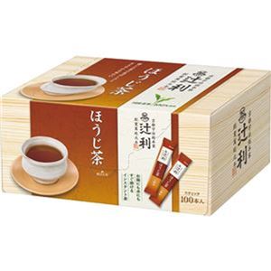 （まとめ）辻利 インスタントほうじ茶 0.8g 1セット（200本：100本×2箱）【×3セット】 - 拡大画像