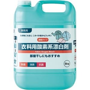 （まとめ）ロケット石鹸 衣料用酸素系漂白剤 業務用5kg 1本【×10セット】