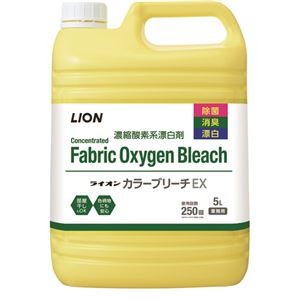 （まとめ）ライオン カラーブリーチEX 業務用5L 1本【×10セット】