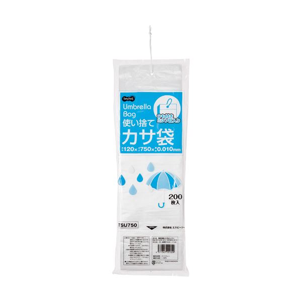 （まとめ）TANOSEE かさ袋（エコノミー）1セット（6000枚：200枚×30パック） 【×3セット】