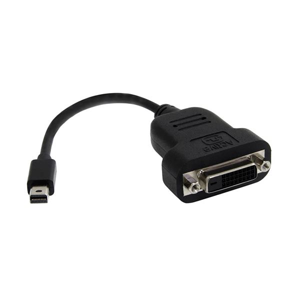 （まとめ）StarTech.com MiniDisplayPort-DVIアクティブ変換アダプタ Mini DisplayPort（オス）-DVI D（メス） MDP2DVIS 1個 【×3セット】