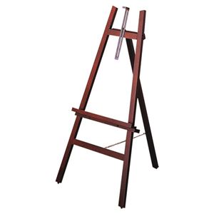 （まとめ）ナカバヤシ 木製イーゼル Hタイプ ダーク木目 EZ-201DM 1台 組立品 【×3セット】