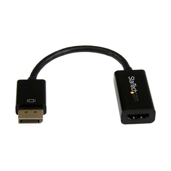 （まとめ）StarTech.com DisplayPort-HDMI 4K オーディオ/ビデオ アクティブ変換アダプタ DP2HD4KS 1個 【×3セット】