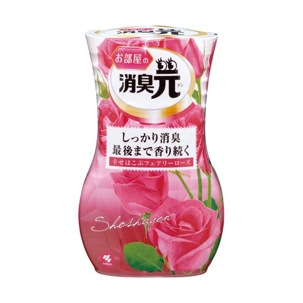 （まとめ）小林製薬 お部屋の消臭元 幸せはこぶフェアリーローズ 400ml 1セット（5個） 【×5セット】