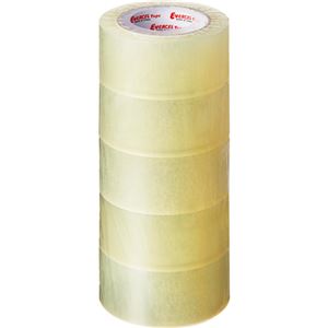 （まとめ）積水化学 エバーセルOPPテープ No.830NEV 50mm×50m 透明 P60XTJ3 1パック（5巻） 【×5セット】