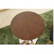ラウンドテーブル(丸型テーブル) 幅Φ50cm 木製 スチール 木目調 ブラウン - 縮小画像3