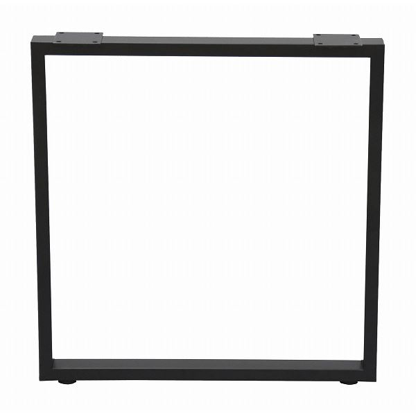 テーブルキッツ テーブル用角枠脚 【ハイタイプ 2本組 ブラック】 スチール製 アジャスター付き 〔DIYキット 什器〕 脚のみ