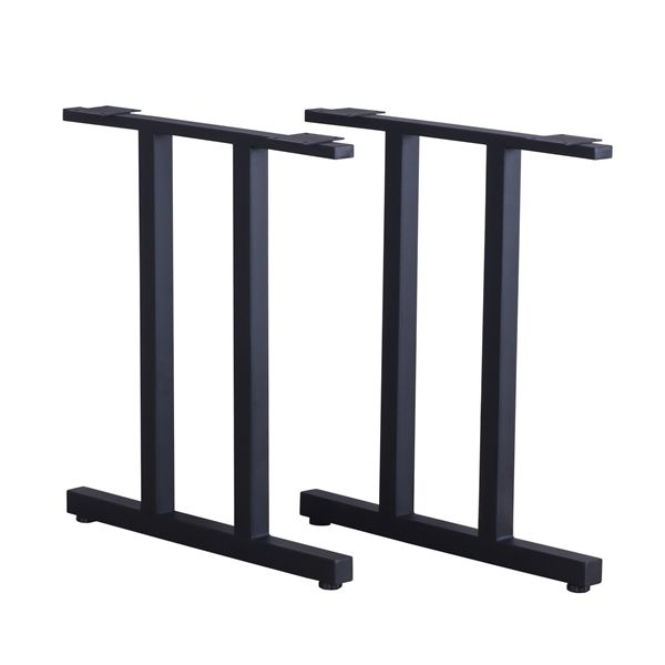 【脚のみ】 ダイニングテーブル用 テーブル脚II型2本セット ブラック【代引不可】