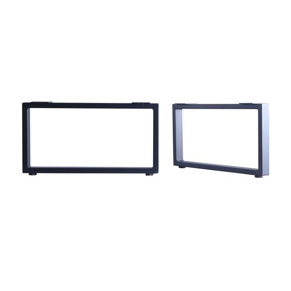 【脚のみ】 ローテーブル用 テーブル枠脚2本セット  約幅63cm ブラック【代引不可】