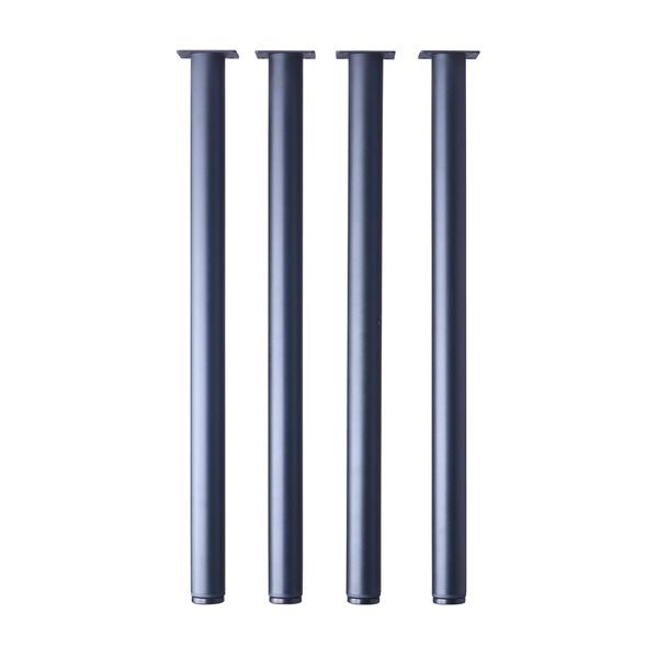 【脚のみ】 ダイニングテーブル用 テーブル丸脚4本セット 高さ79.5cm ブラック【代引不可】