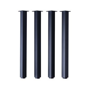 【脚のみ】 ダイニングテーブル用 テーブル角脚4本セット ブラック