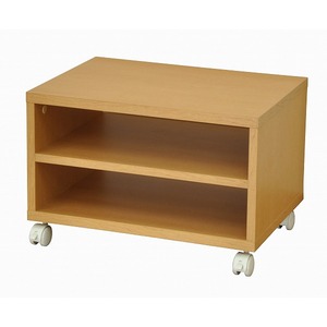 キャスター付フリーラック S ナチュラル【代引不可】