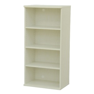カラーボックス（収納棚/カスタマイズ家具） 4段 幅58.9×高さ120.3cm セレクト1260WH ホワイト【代引不可】