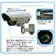 赤外線型ダミーカメラ 【屋内/屋外可】 CCTVステッカー付き CA-11 〔防犯/万引き・不正行為の威嚇〕 - 縮小画像5