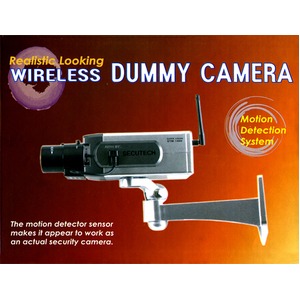 ワイヤレス型ダミーカメラ 【屋内・軒下用】 CCTVステッカー付き WI-1400A 〔防犯/万引き・不正行為の威嚇〕 商品写真2