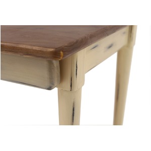 折りたたみテーブル(ローテーブル/コーヒーテーブル) Daisy 木製 幅80cm 幕板付き ショコラ 【完成品】 商品写真2