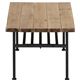 センターテーブル(ローテーブル/リビングテーブル) JOKER 幅90cm 木製/杉古材×スチール 収納棚付き 木目調 - 縮小画像3