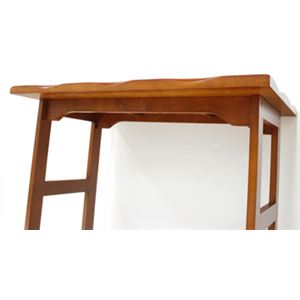 高座椅子用テーブル(机) 木製 幅80cm×奥行50cm×高さ63.5cm ライトブラウン 商品写真4