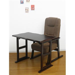 高座椅子用テーブル(机) 木製 幅80cm×奥行50cm×高さ63.5cm ダークブラウン 商品写真2