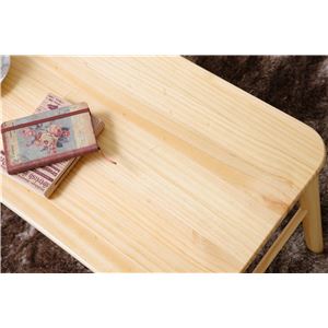 折りたたみテーブル(パソコンデスク/ローテーブル) mite 木製 幅80cm ナチュラル 【完成品】 商品写真3