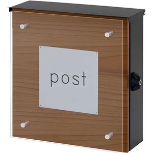 壁掛けポスト ブラック 【完成品】