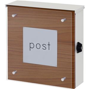 壁掛けポスト ホワイト 【完成品】