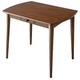 ダイニングテーブル/リビングテーブル 【幅90cm】 木製 収納棚付き 木目調 - 縮小画像1