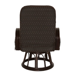 漣-さざなみ-　ラタン回転高座椅子　リクライニングチェア ブラウン 商品写真3