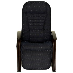 漣-さざなみ-　ラタンフットレスト付き高座椅子　リクライニングチェア ブルー 商品写真5