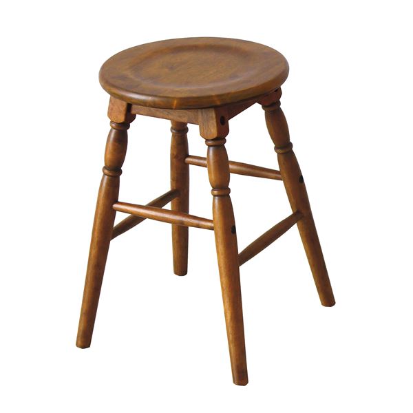 スツール hommage Low Stool ブラウン 【組立品】【代引不可】