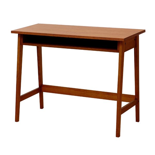 省スペースデスク hommage Desk ブラウン 【組立品】【代引不可】