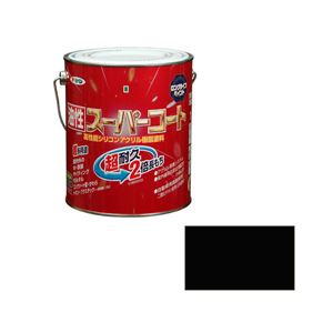 アサヒペン AP 油性スーパーコート 1.6L 黒 商品写真